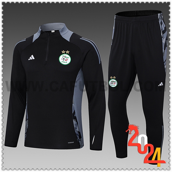 Chandal Futbol Algeria Ninos Negro/Gris 2024 2025