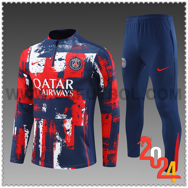 Chandal Futbol PSG Ninos Azul/Rojo/Blanco 2024 2025