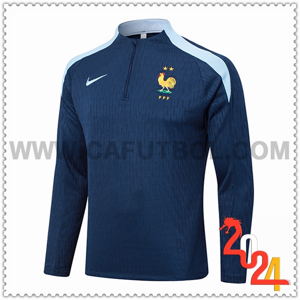 Sudadera Entrenamiento Francia azul real 2024 2025