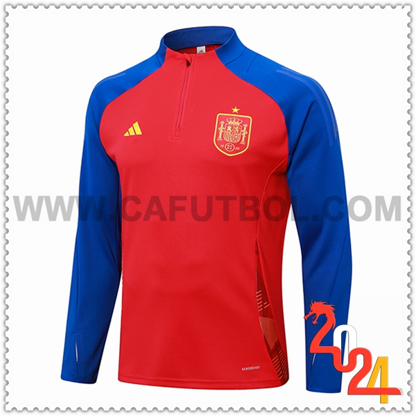 Sudadera Entrenamiento España Rojo/Azul 2024 2025