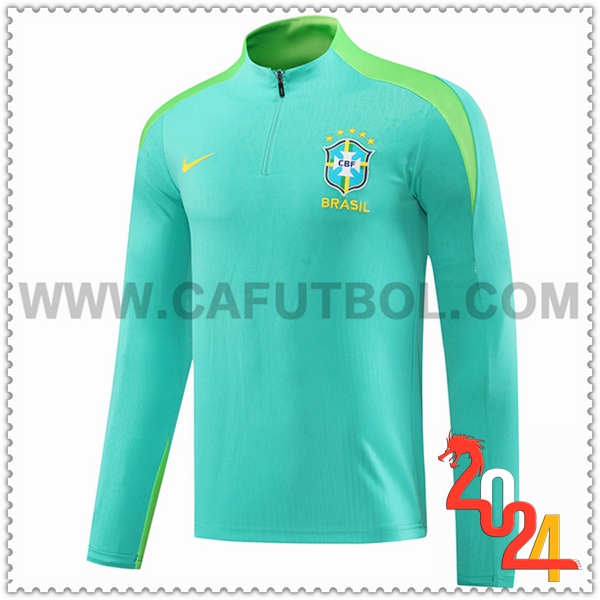 Sudadera Entrenamiento Brasil Verde 2024 2025