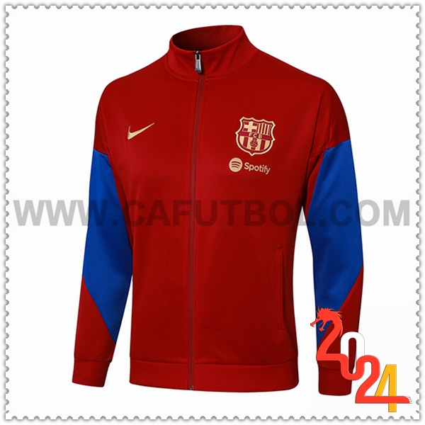 Chaquetas Futbol FC Barcelona Rojo/Azul 2024 2025 -02