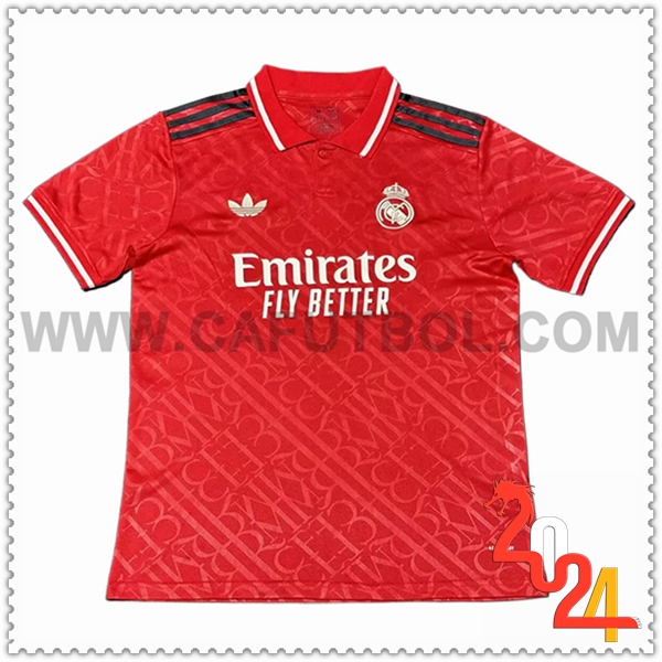 Camiseta Futbol Real Madrid Rojo Edicion especial 2024 2025