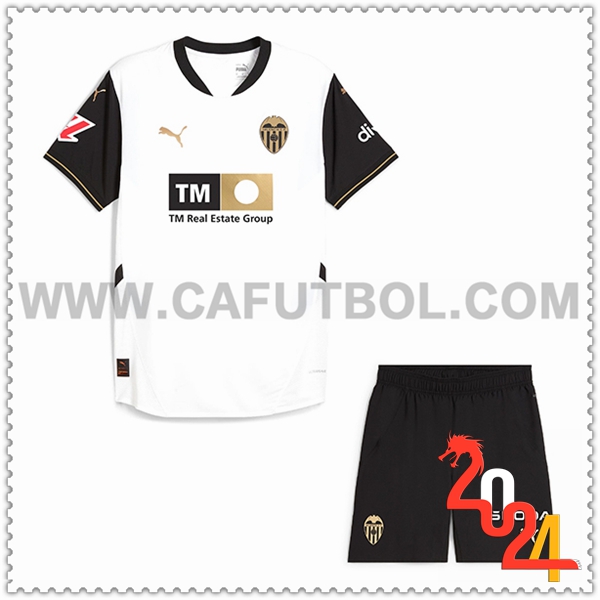 Primera Nuevo Equipacion del Valencia CF Ninos 2024 2025
