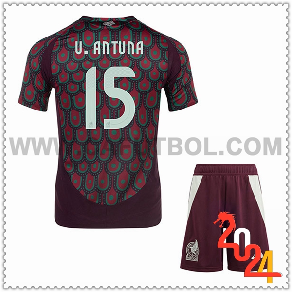 Primera Camiseta Equipo Mexico U.ANTUNA #15 2024 2025