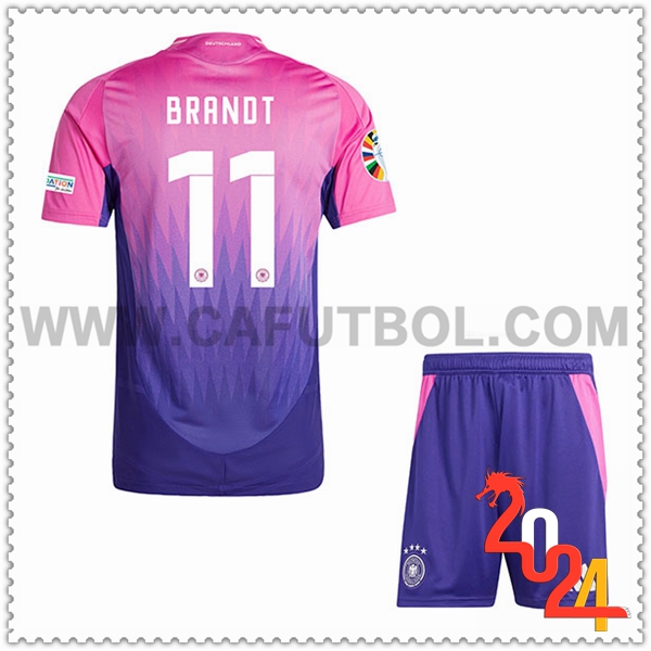 Segunda Camiseta Equipo Alemania BRANDT #11 Ninos 2024 2025