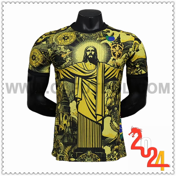Camiseta Equipo Brasil AMARILLO Edicion especial 2024 2025