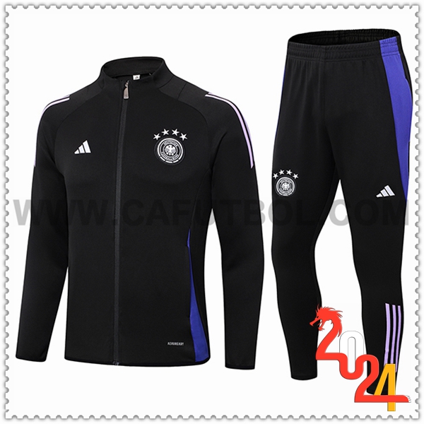 Chandal Chaquetas Futbol Alemania Negro/Violeta 2024 2025