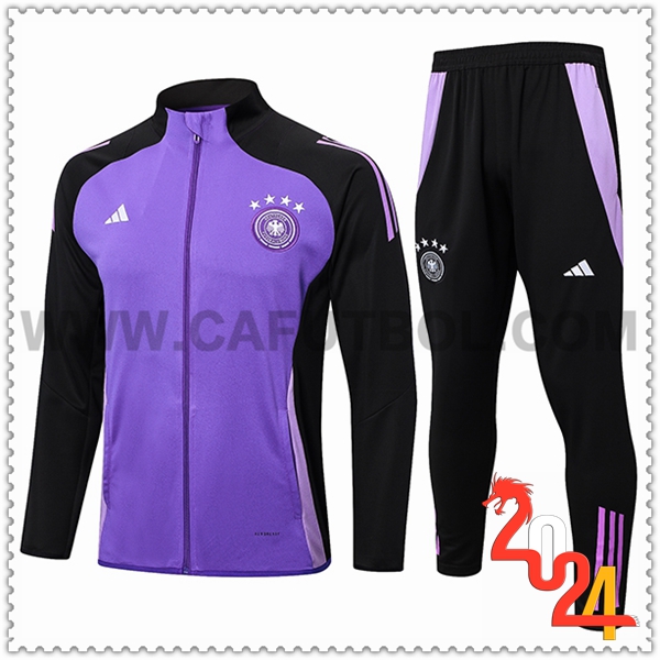 Chandal Chaquetas Futbol Alemania Negro/Violeta 2024 2025 -02