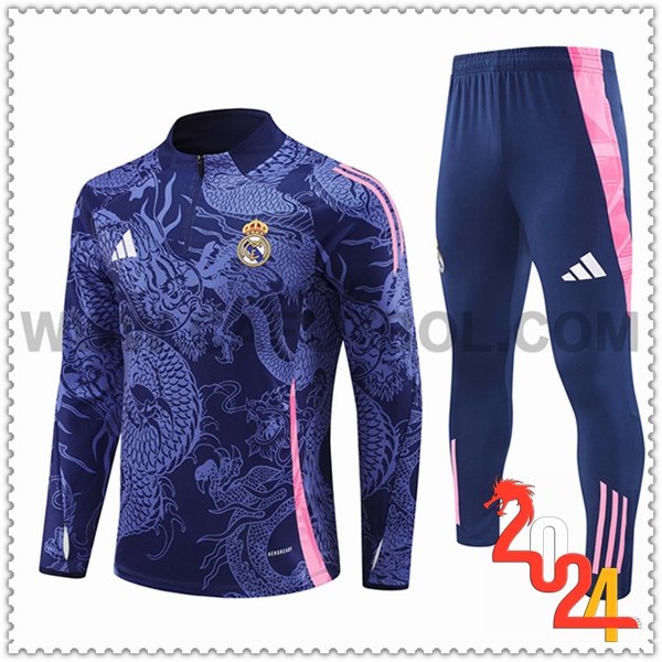 Chandal Futbol Real Madrid Violeta/Rosa 2024 2025