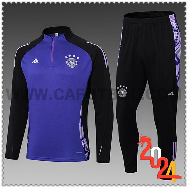 Chandal Futbol Alemania Ninos Violeta/Negro 2024 2025 -02