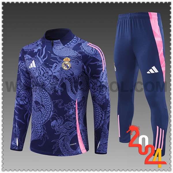 Chandal Futbol Real Madrid Ninos Violeta/Rosa 2024 2025
