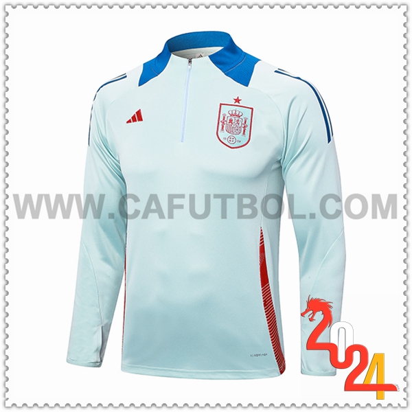 Sudadera Entrenamiento España Azul Claro 2024 2025