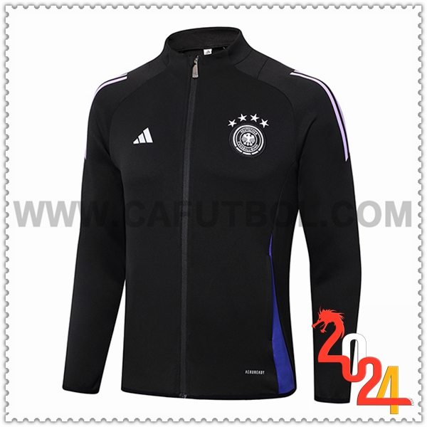 Chaquetas Futbol Alemania Negro/Violeta 2024 2025