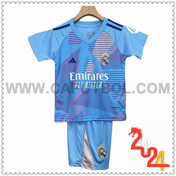 Primera Equipacion del Portero Real Madrid Ninos 2024 2025