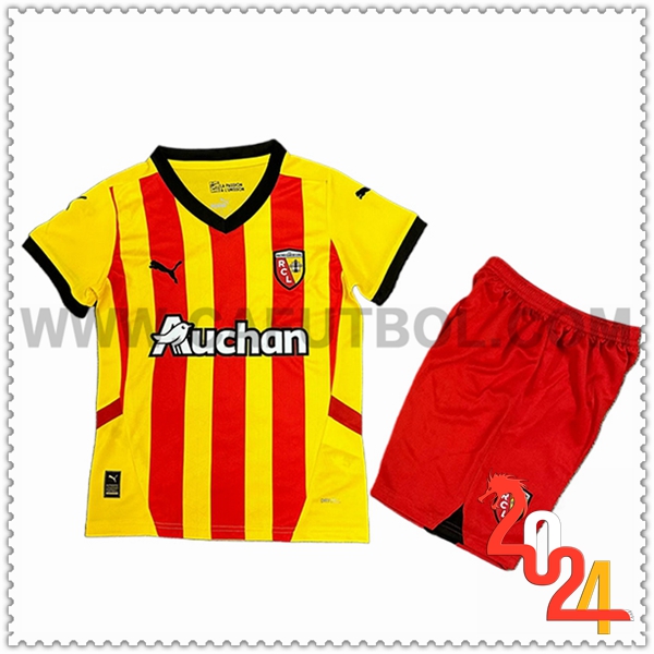 Primera Equipacion del RC Lens Ninos 2024 2025
