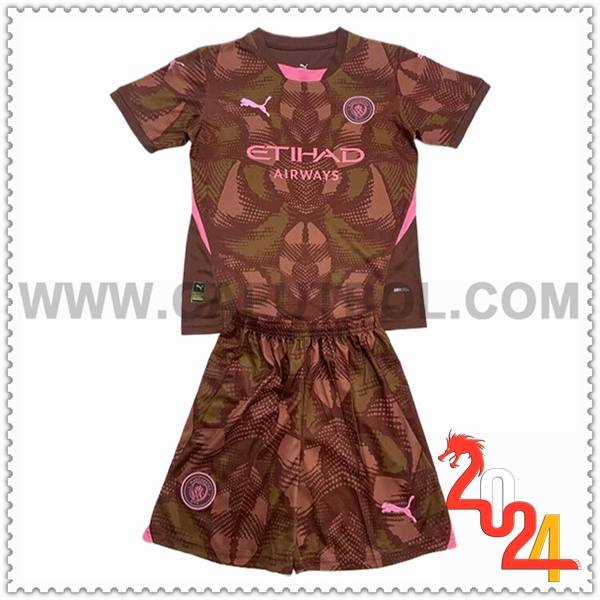 Equipacion del Portero Manchester City Ninos Brune 2024 2025