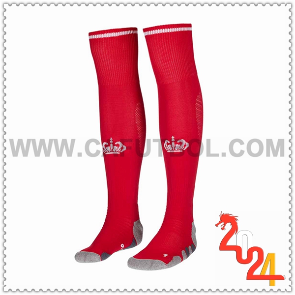 Primera Calcetines Futbol AS Monaco 2024 2025