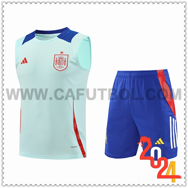 Camiseta Entrenamiento sin mangas España Azul Claro 2024 2025