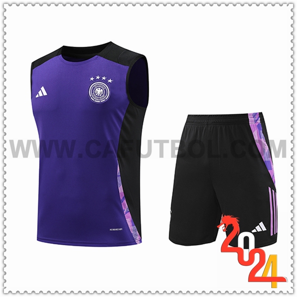 Camiseta Entrenamiento sin mangas Alemania Violeta/Negro 2024 2025