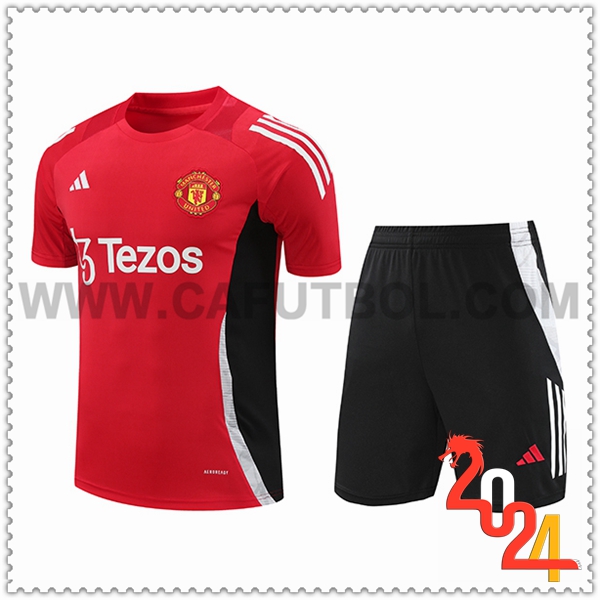 Camiseta Entrenamiento Manchester United Rojo/Negro 2024 2025
