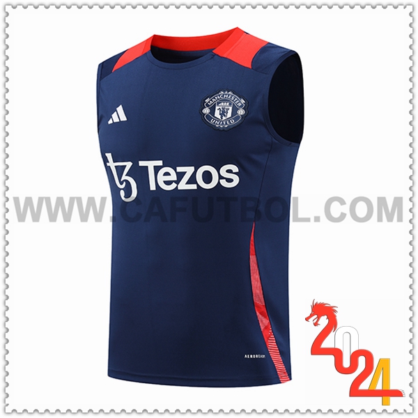 Chalecos De Futbol Manchester United Azul Oscuro 2024 2025