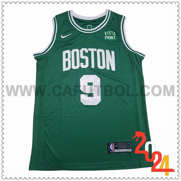 Camisetas NBA Boston Celtics (WHITE #9) 2024/25 Verde/Blanco
