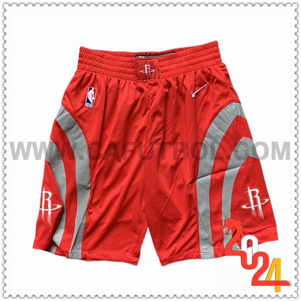 Cortos NBA Houston Rockets 2024/25 Rojo/Gris
