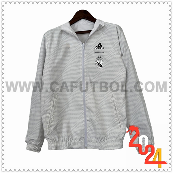 Rompevientos Real Madrid Blanco/Gris 2024 2025
