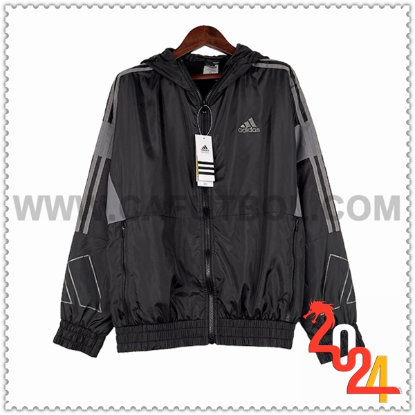 Rompevientos Adidas Negro/Gris 2024 2025
