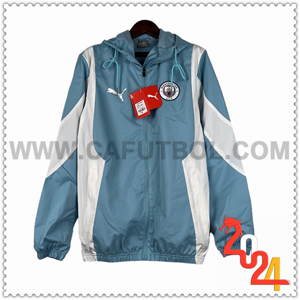 Rompevientos Manchester City Azul/Blanco 2024 2025