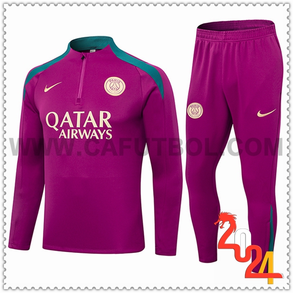 Chandal Futbol PSG Violeta/Verde 2024 2025