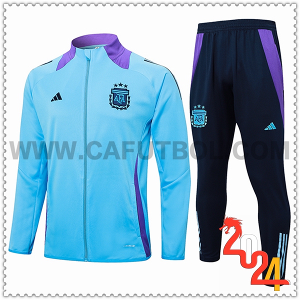 Chandal Chaquetas Futbol Argentina Azul/Violeta 2024 2025