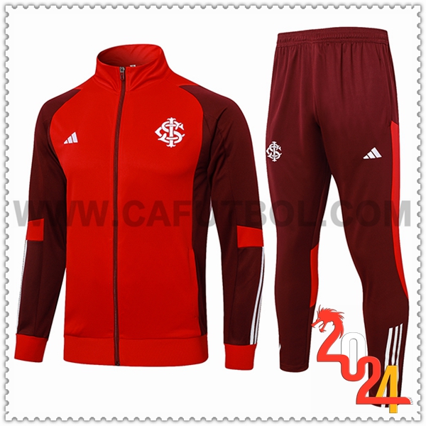 Chandal Chaquetas Futbol Brasil Rojo 2024 2025