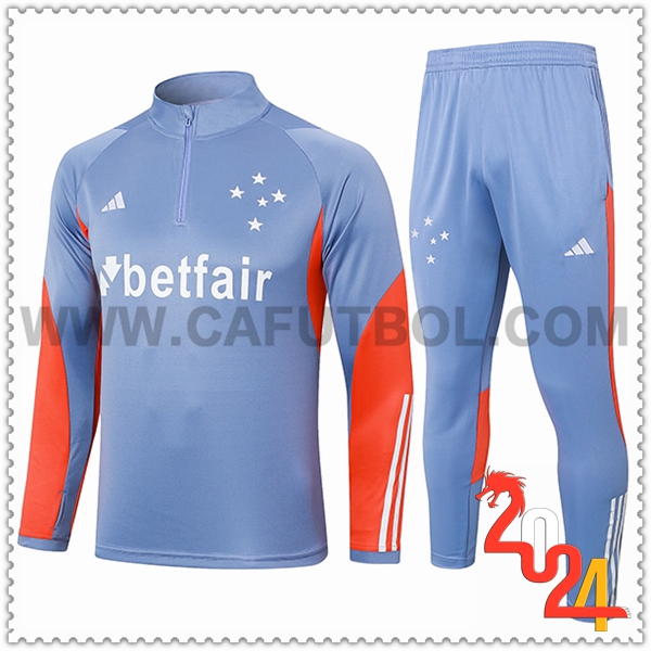 Chandal Futbol Cruzeiro Gris/Naranja 2024 2025