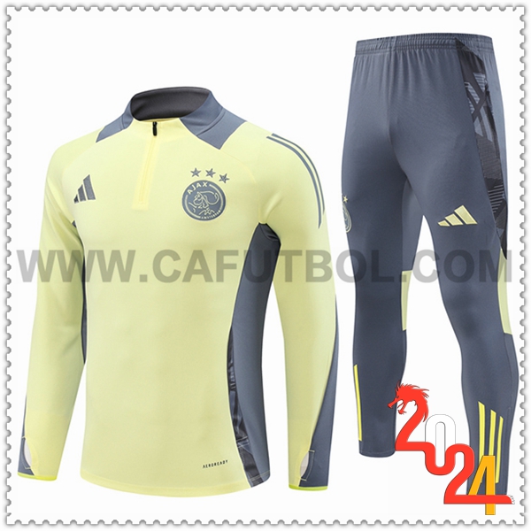 Chandal Futbol Ajax Amarillo/Gris 2024 2025