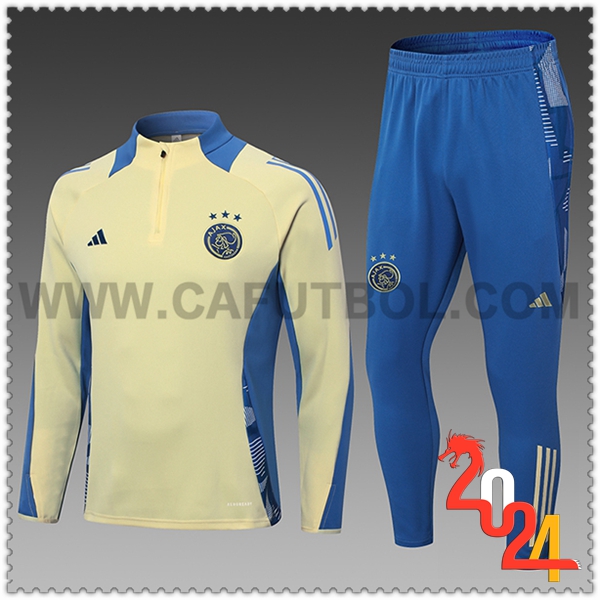 Chandal Futbol Ajax Ninos Amarillo/Azul 2024 2025