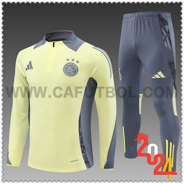 Chandal Futbol Ajax Ninos Amarillo/Gris 2024 2025