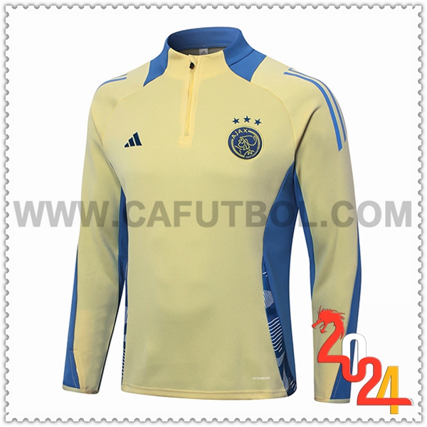 Sudadera Entrenamiento Ajax Amarillo/Azul 2024 2025