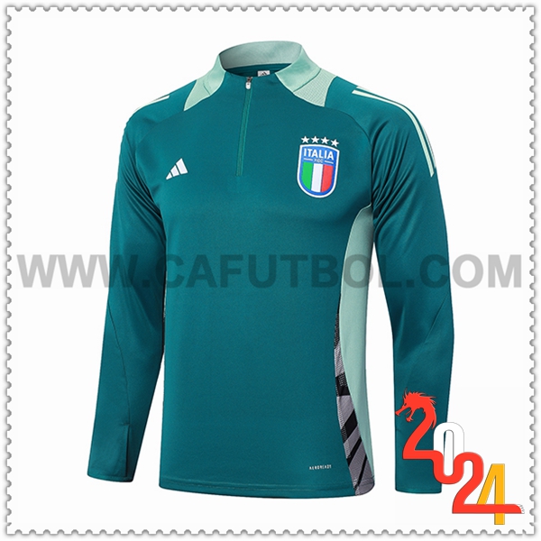 Sudadera Entrenamiento Italia Verde 2024 2025