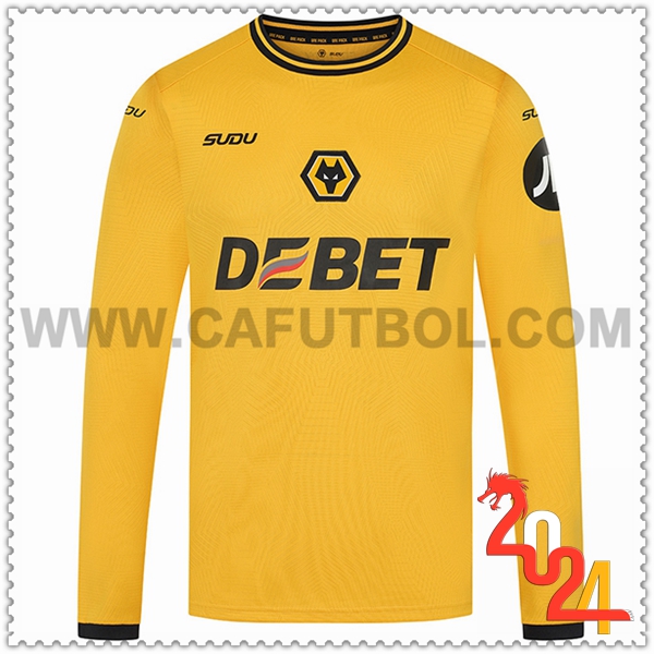 Primera Nuevo Camiseta Wolves Mangas largas 2024 2025
