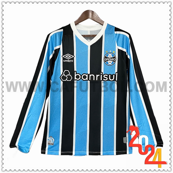 Primera Camiseta Futbol Gremio Mangas largas 2024 2025