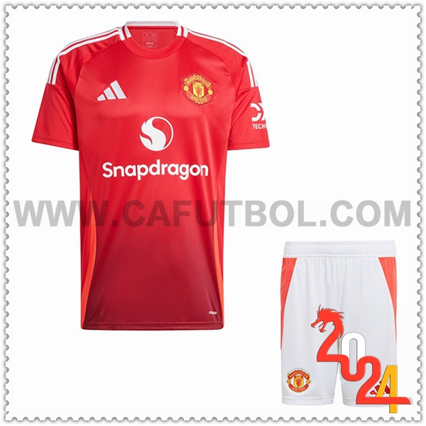 Primera Nuevo Equipacion del Manchester United Ninos 2024 2025