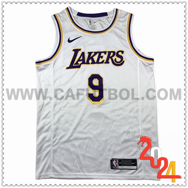 Camisetas Los Angeles Lakers (JAMES JR. #9) 2024/25 Blanco