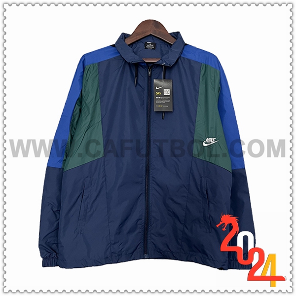 Rompevientos Nike Azul/Verde 2024 2025