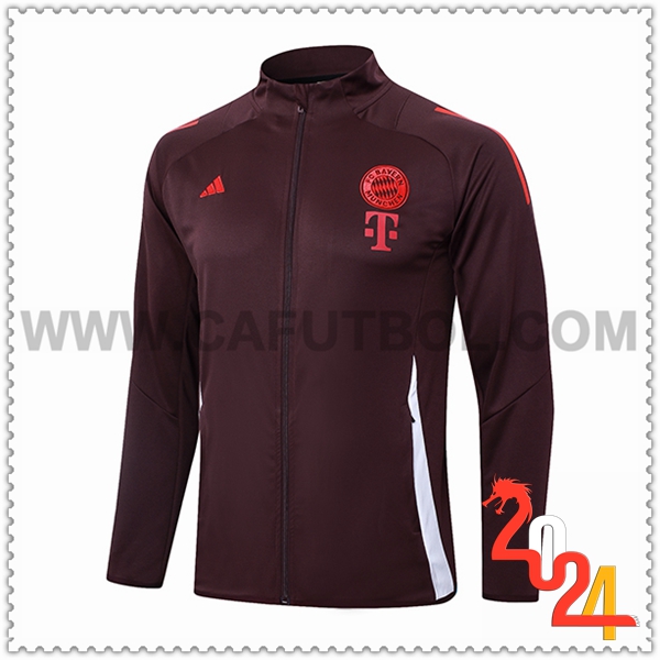 Chaquetas Futbol Bayern Munich Marrón/Rojo 2024 2025