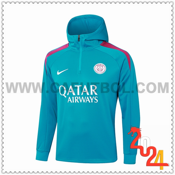 Chaqueta Con Capucha PSG Azul/Violeta 2024 2025