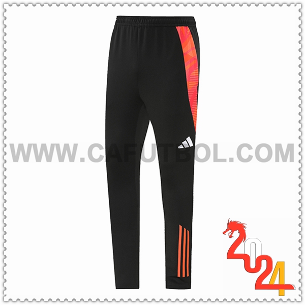 Pantalones Entrenamiento Bayern Munich Negro/Naranja 2024 2025