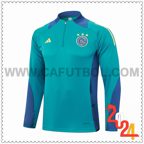 Sudadera Entrenamiento Ajax Verde/Azul 2024 2025