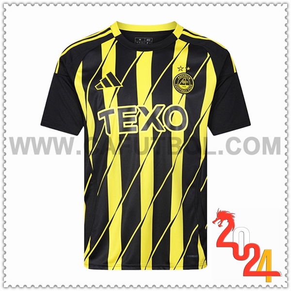 Segunda Camiseta Futbol Aberdeen FC 2024 2025